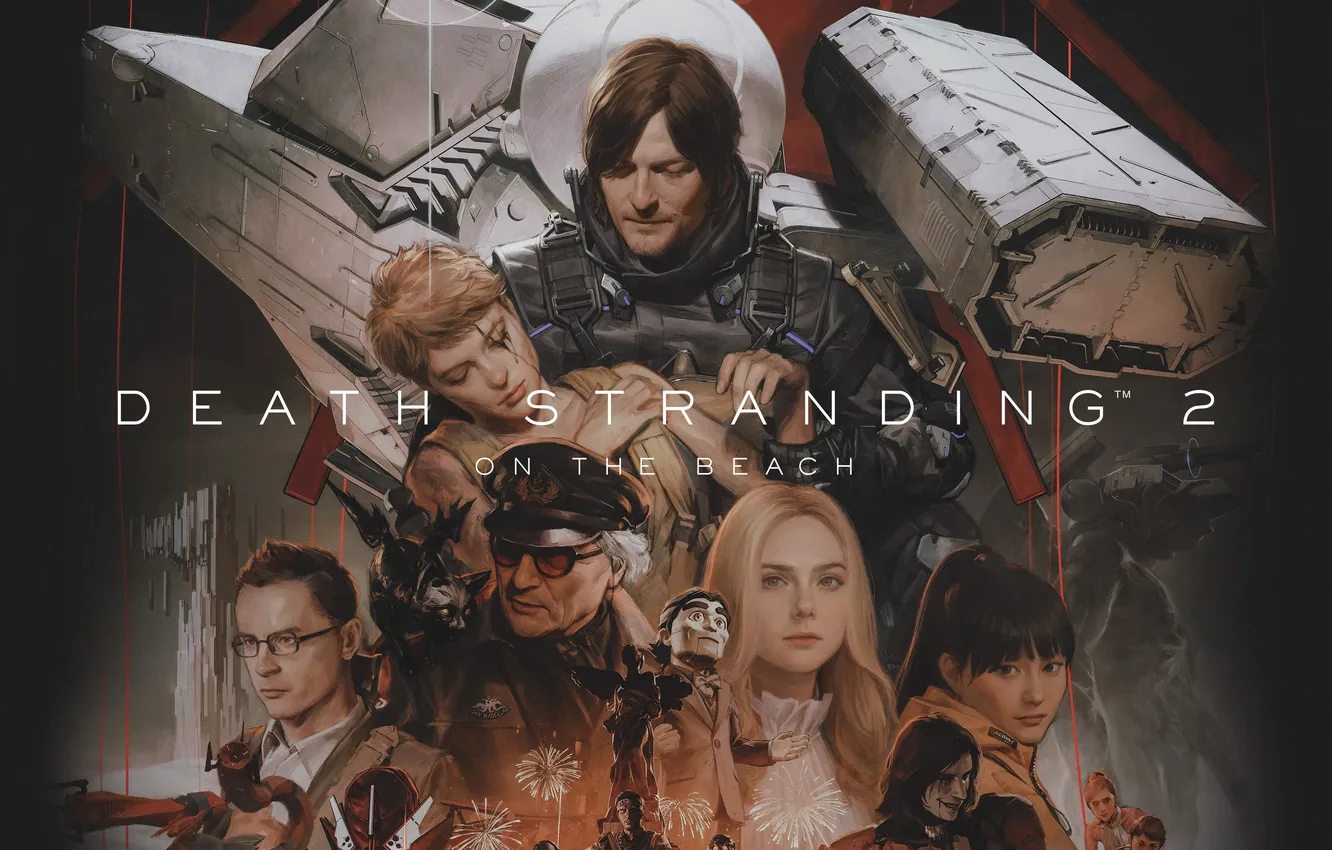 Photo wallpaper Norman Reedus, Key Art, 2026 Games, Games, Death Stranding 2: On the Beach