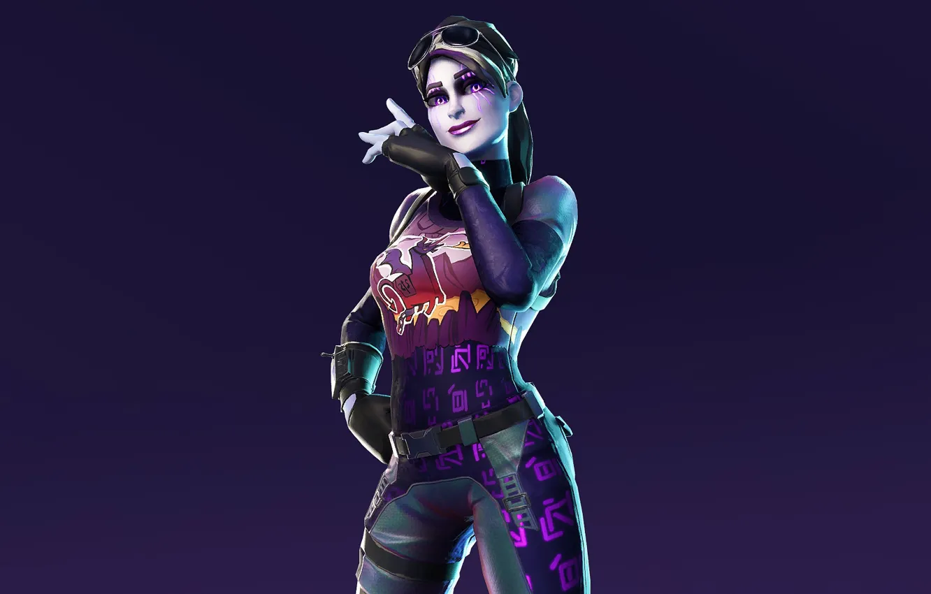 Photo wallpaper girl, background, the game, Fortnite