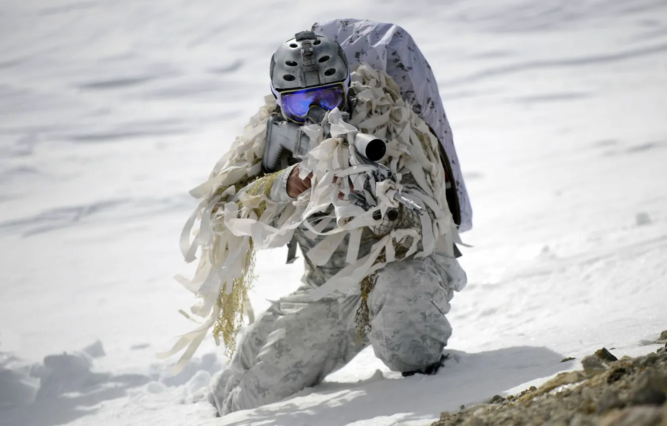 Photo wallpaper weapons, army, soldiers, United States Navy SEALs