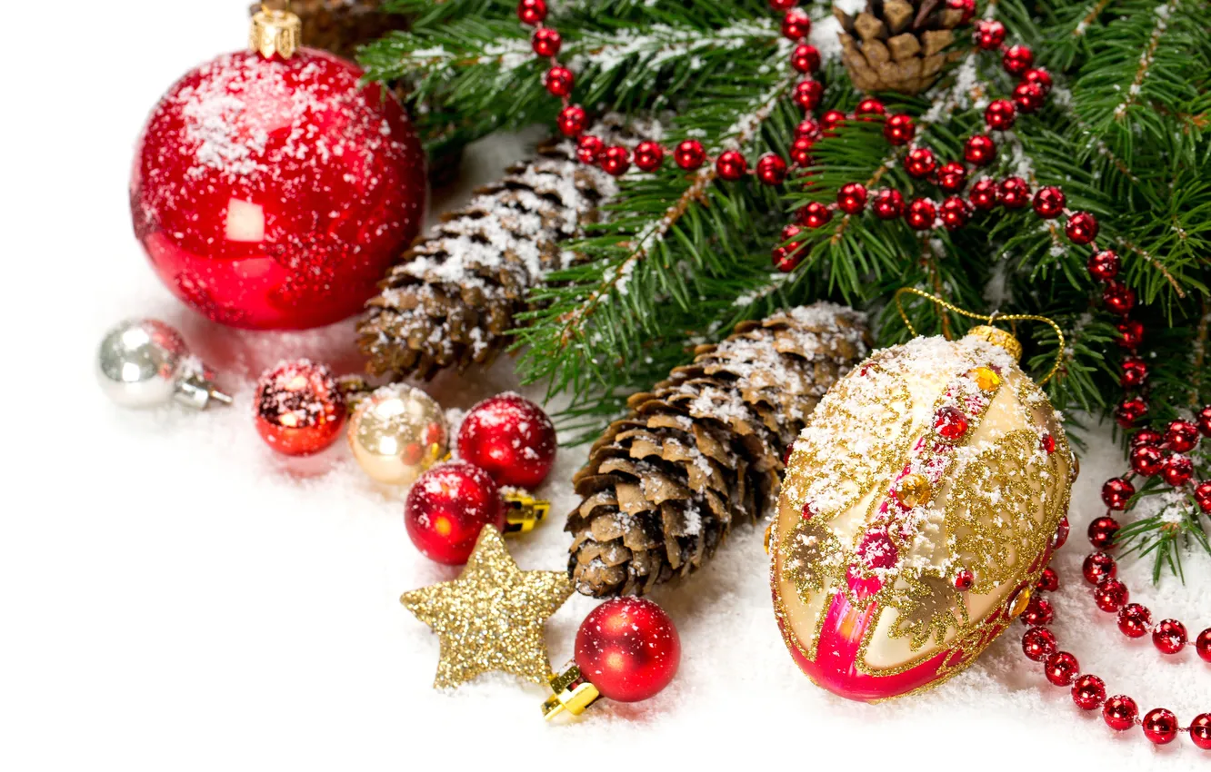 Photo wallpaper balls, decoration, holiday, New Year, Christmas, Christmas, New Year