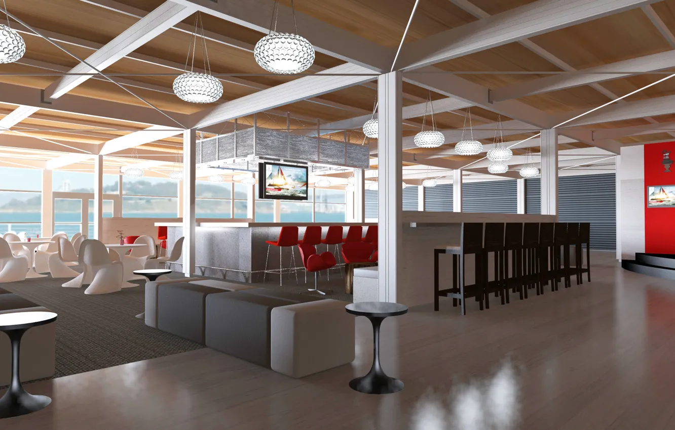 Photo wallpaper design, style, interior, the room, elite club