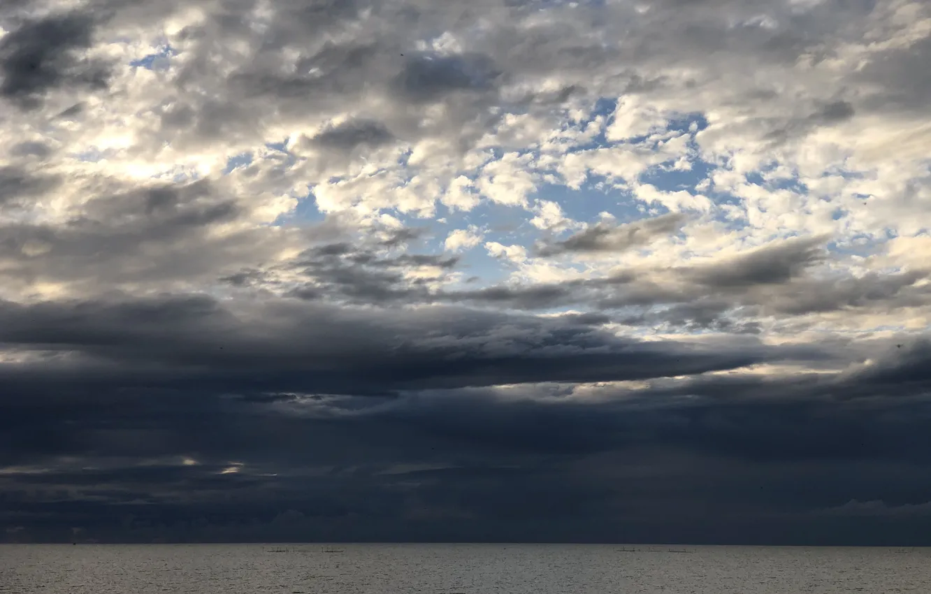 Photo wallpaper sea, the sky, Azov