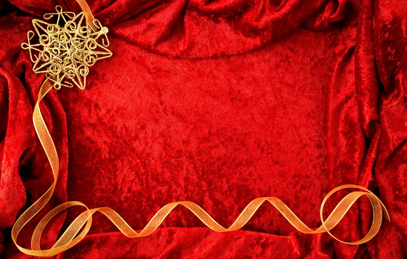 Photo wallpaper holiday, new year, fabric, red, new year, serpentine, velvet, red background