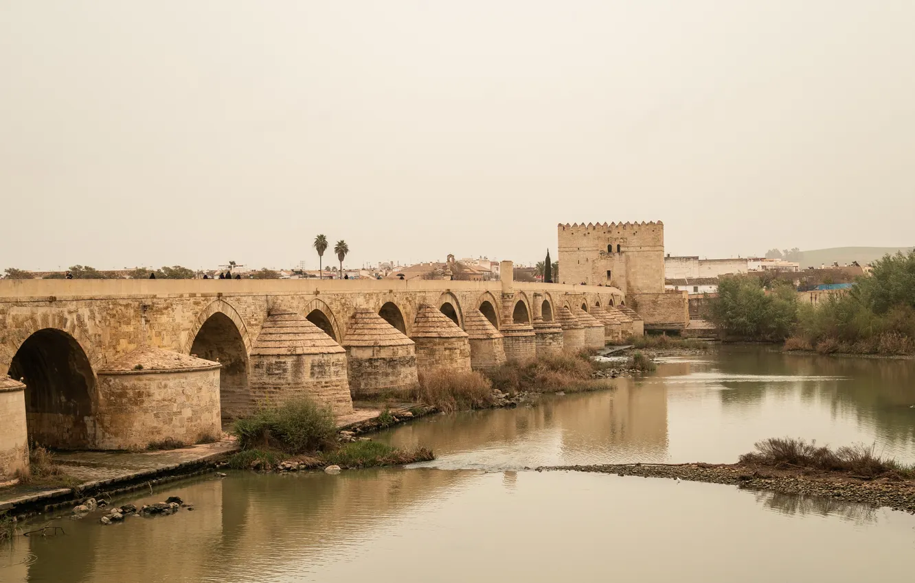 Photo wallpaper Spain, Cordoba, Roman bridge