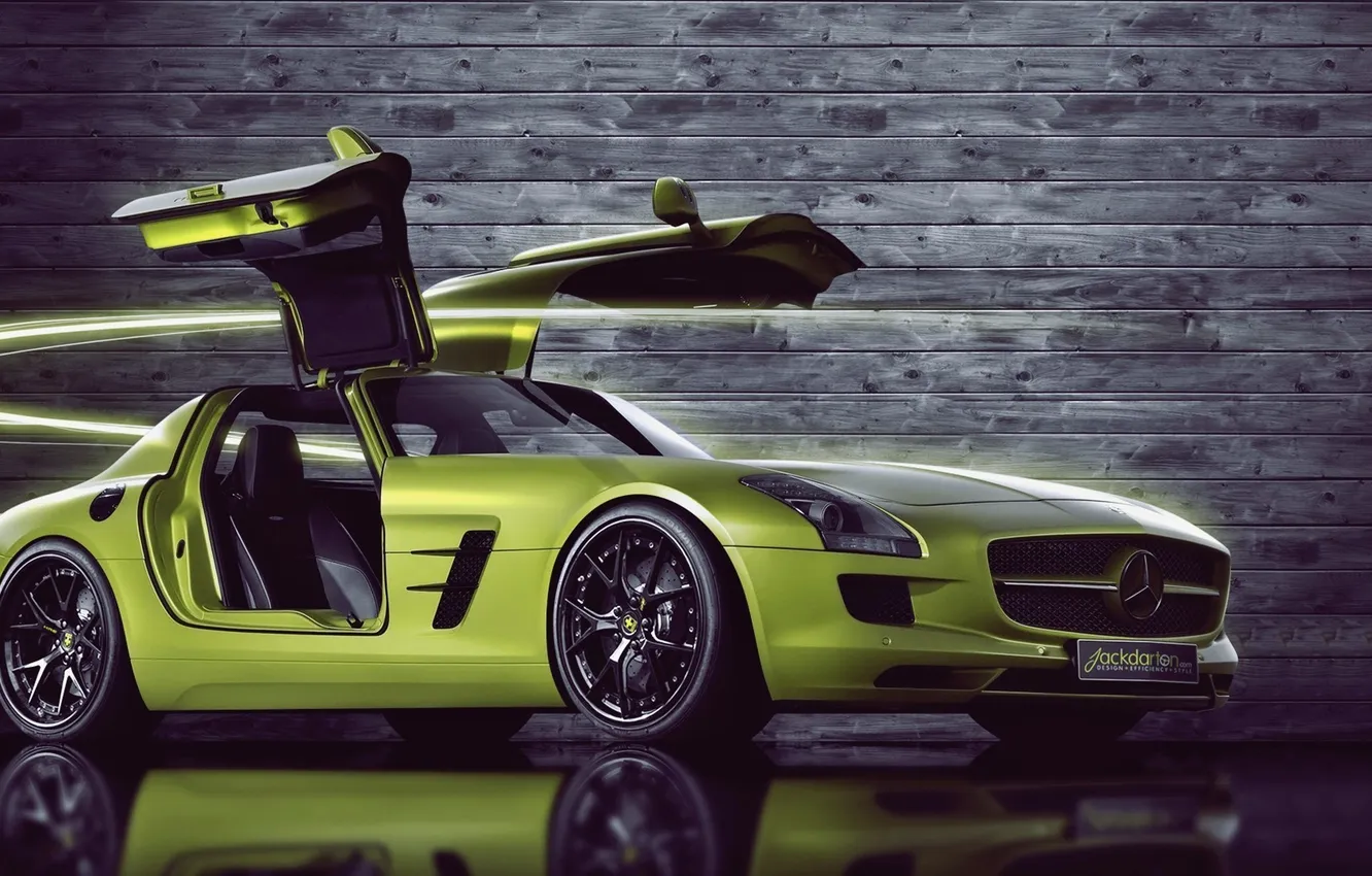 Photo wallpaper supercar, Mercedes, mercedes sls
