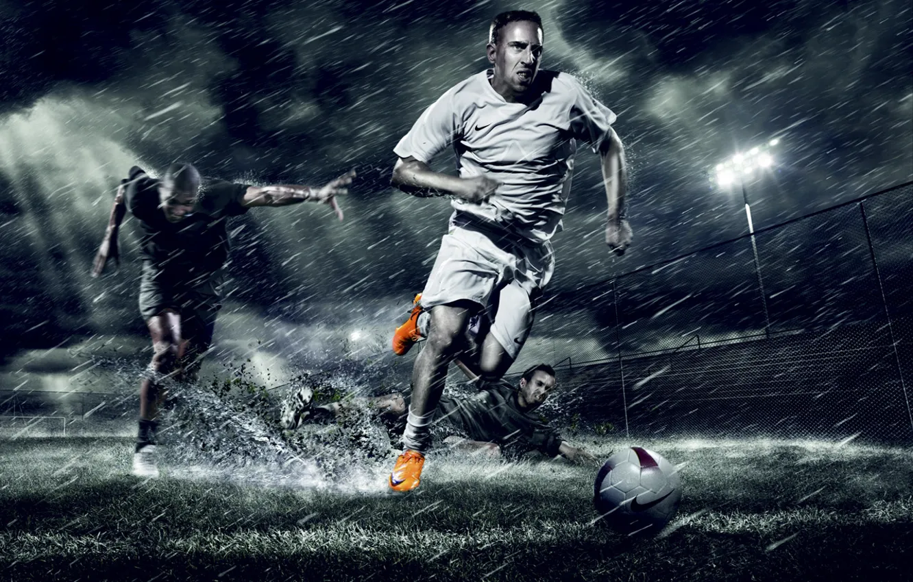Photo wallpaper Football, Ribery, Nikefootball