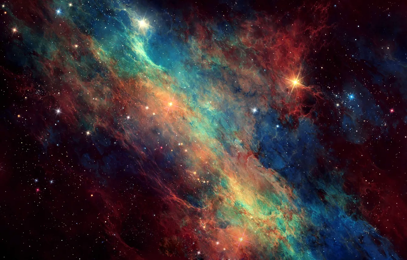 Photo wallpaper the sky, space, galaxy