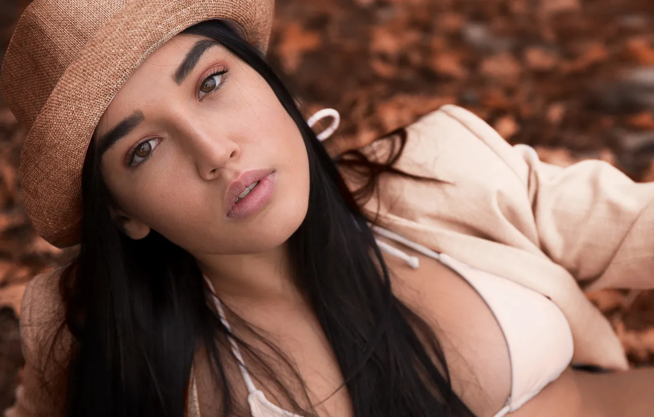 Photo wallpaper sponge, brown-eyed, Angeline, Joan LJ