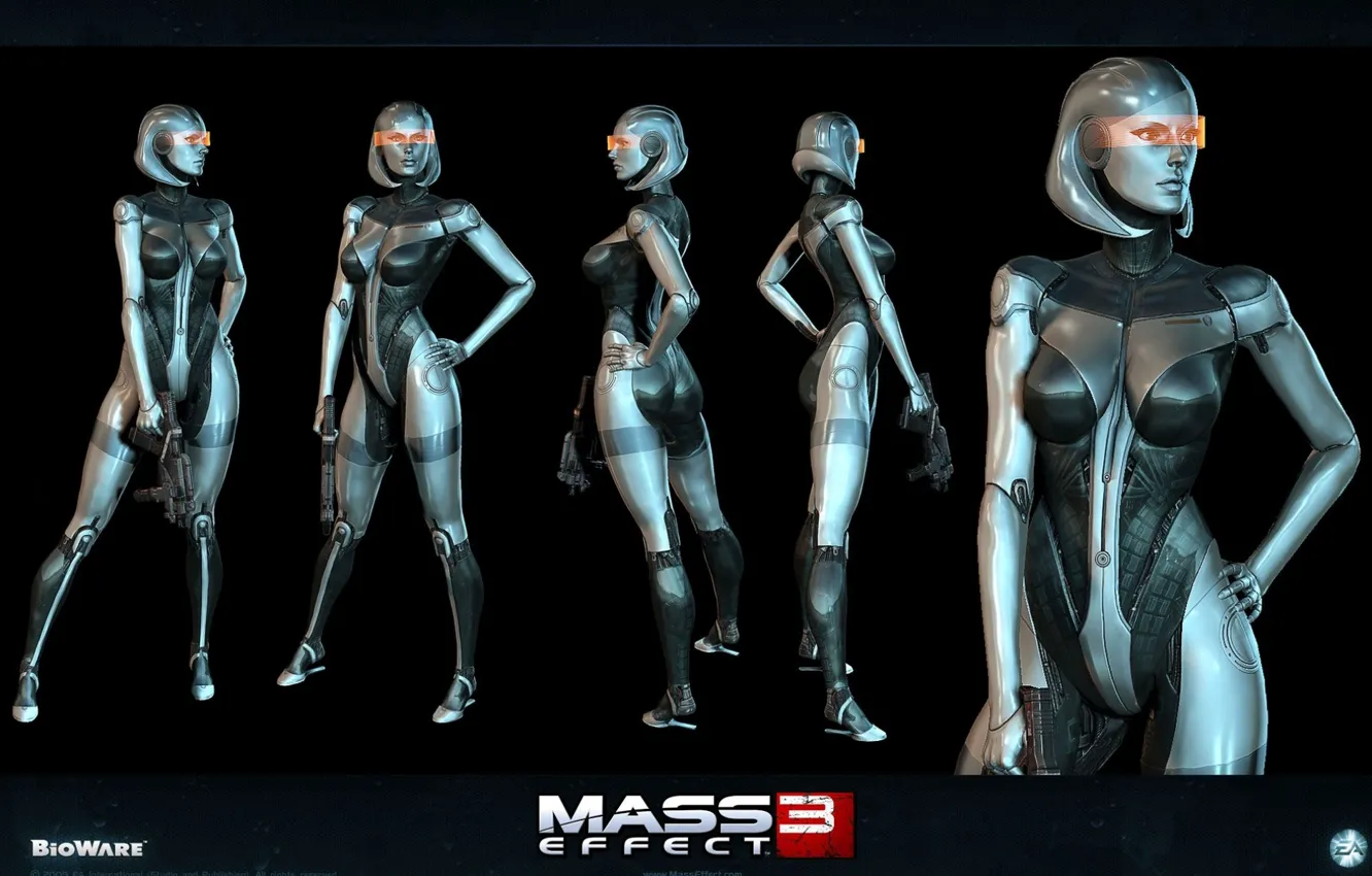 Photo wallpaper robot, EDI, Susie, Mass Effect3