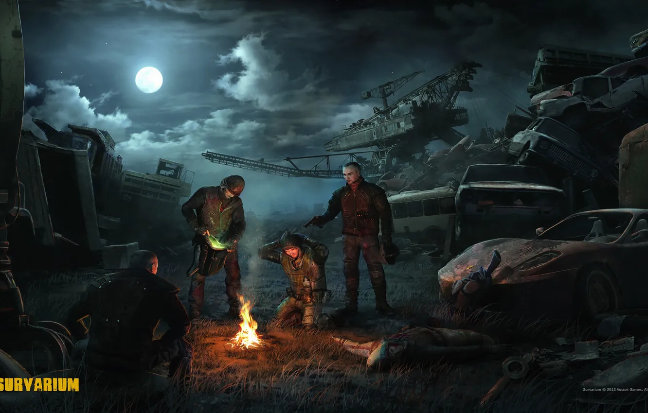 Photo wallpaper machine, Apocalypse, dump, Ferrari, the end of the world, Stalker, area, Survarium