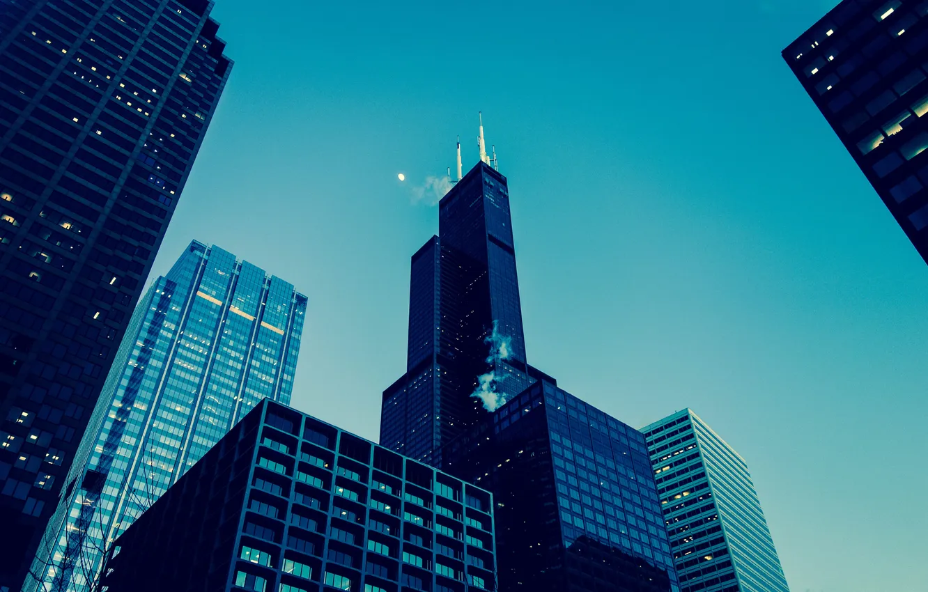 Photo wallpaper building, Chicago, USA, architecture, Chicago, Willis Tower