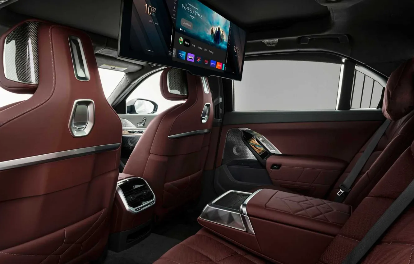 Photo wallpaper seat, display, the interior of the car, BMW 7 Series, G70, G71