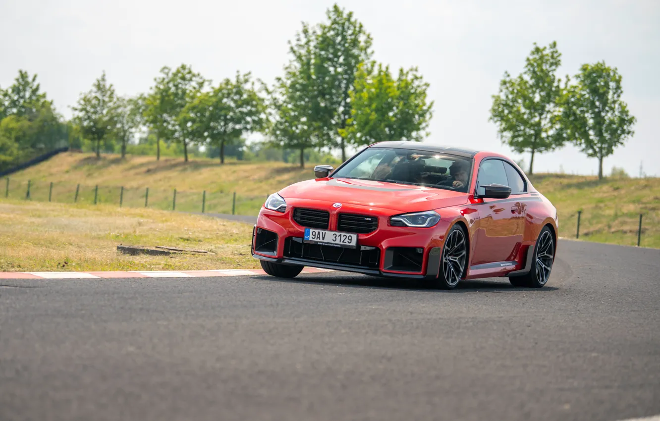 Photo wallpaper BMW, front view, M2, G87, 🤢, BMW M2 M Performance Parts