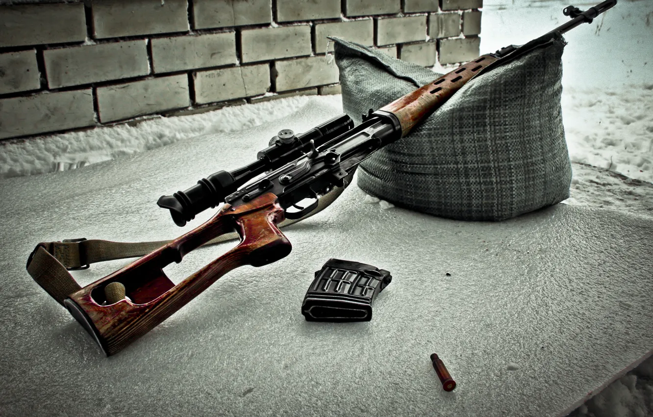 Photo wallpaper weapons, optics, pillow, strap, SVD, rifle, sleeve, sniper
