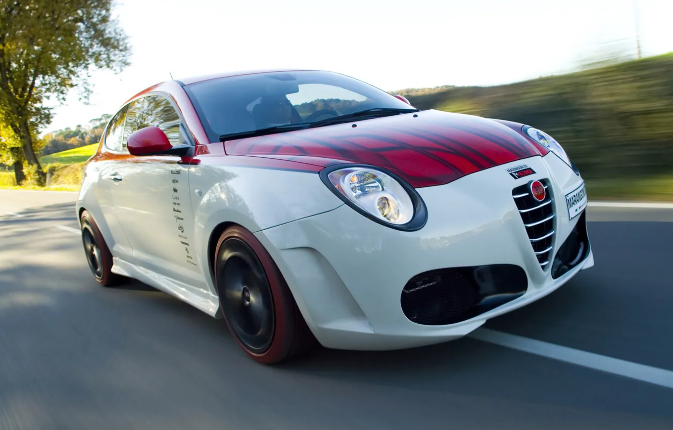Photo wallpaper auto, speed, Alfa Romeo, alpha Romeo