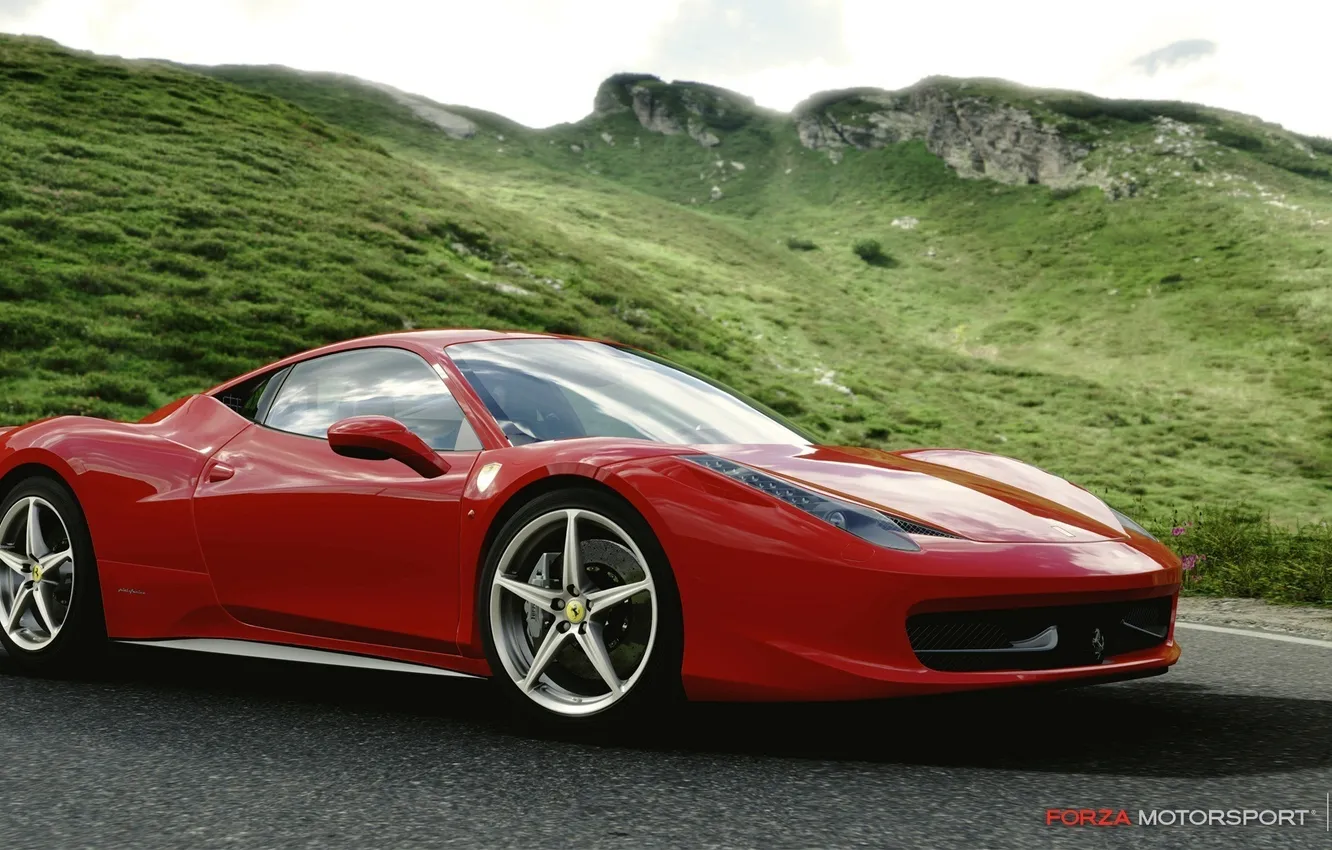 Photo wallpaper the game, race, Ferrari, Forza Motorsport 4