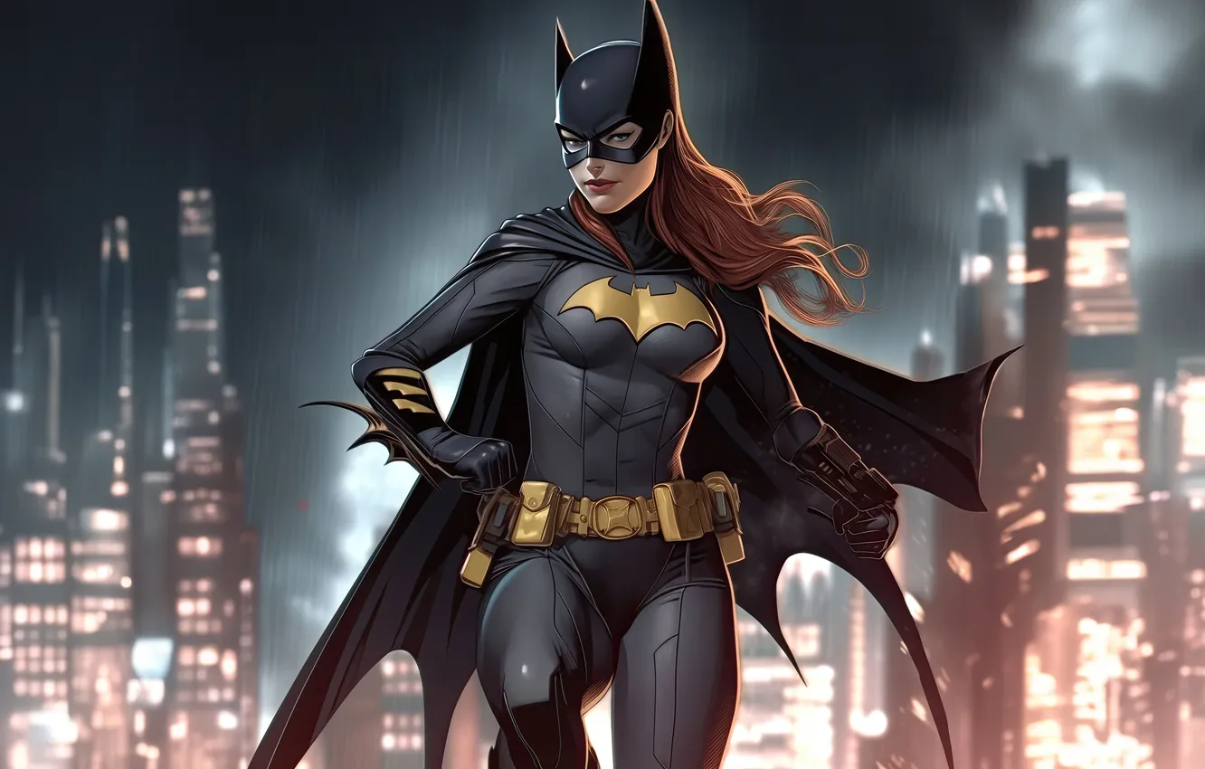 Photo wallpaper rebel, batgirl, explosive