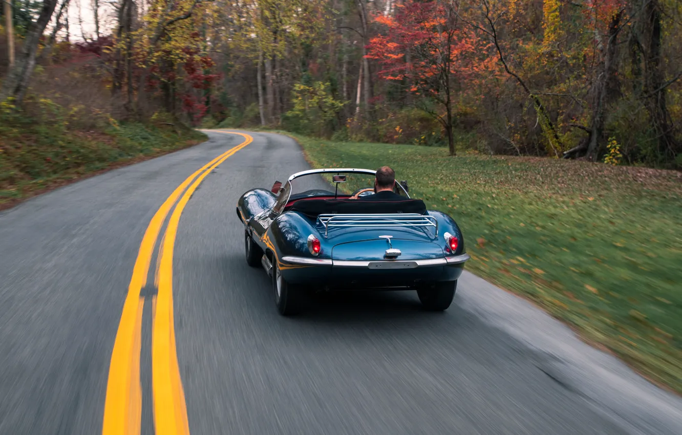 Photo wallpaper Jaguar, 1957, drive, XKSS, Jaguar XKSS