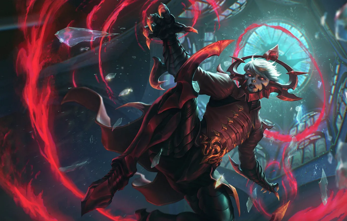 Photo wallpaper fantasy, Illustration, Vainglory, by Lucas Parolin, Lucas Parolin, Nether Knight Vox