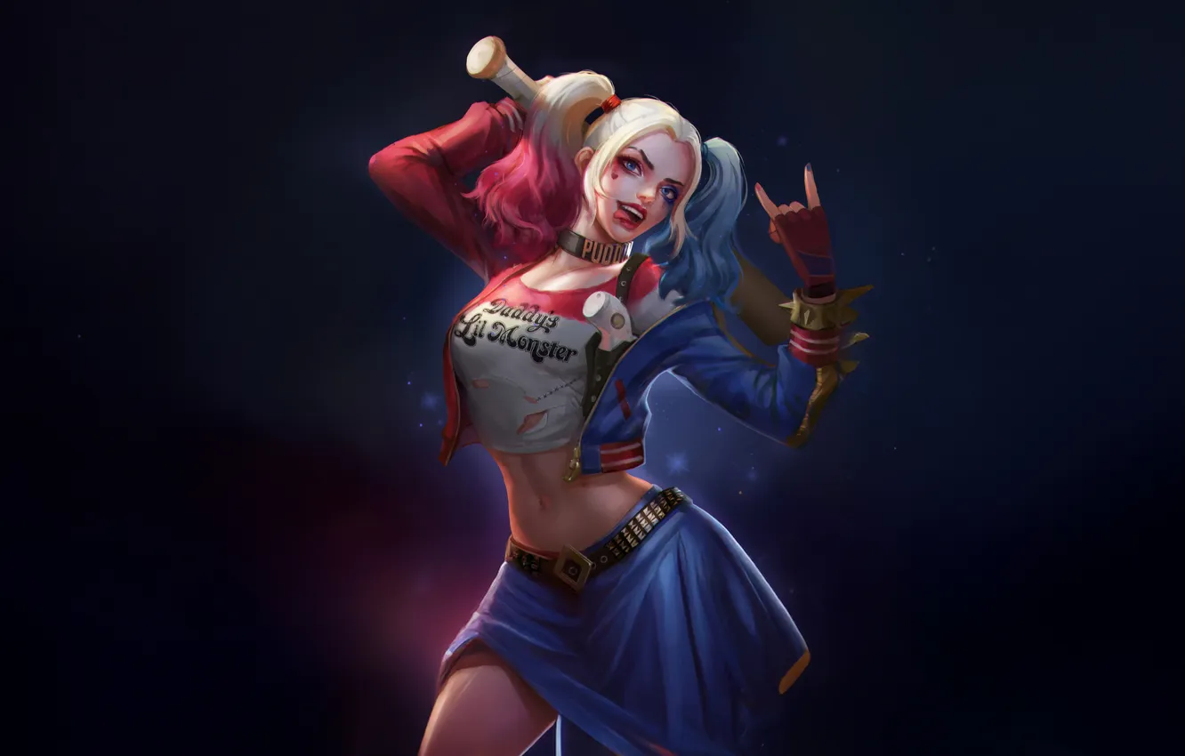 Photo wallpaper madness, harley, quinn