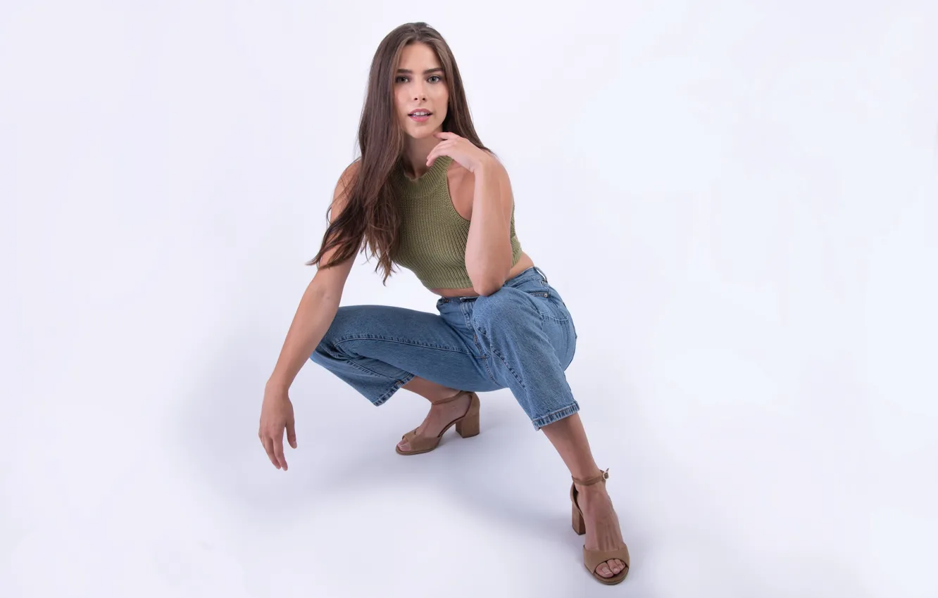 Photo wallpaper girl, pose, Marianne