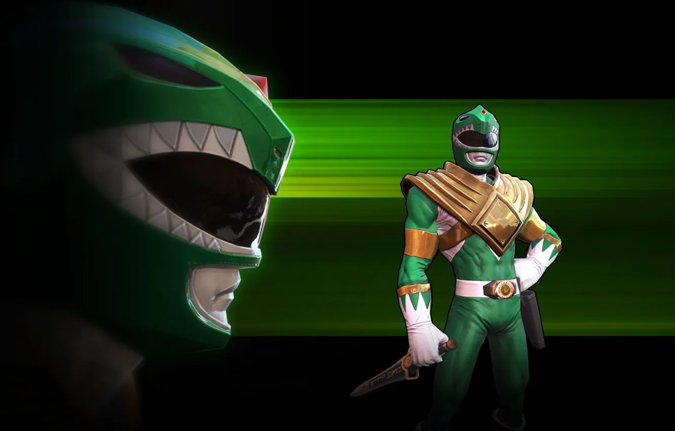 Photo wallpaper game, armor, weapon, Power Rangers, green ranger, dagger, Power Rangers: Legacy Wars, Tommy Oliver