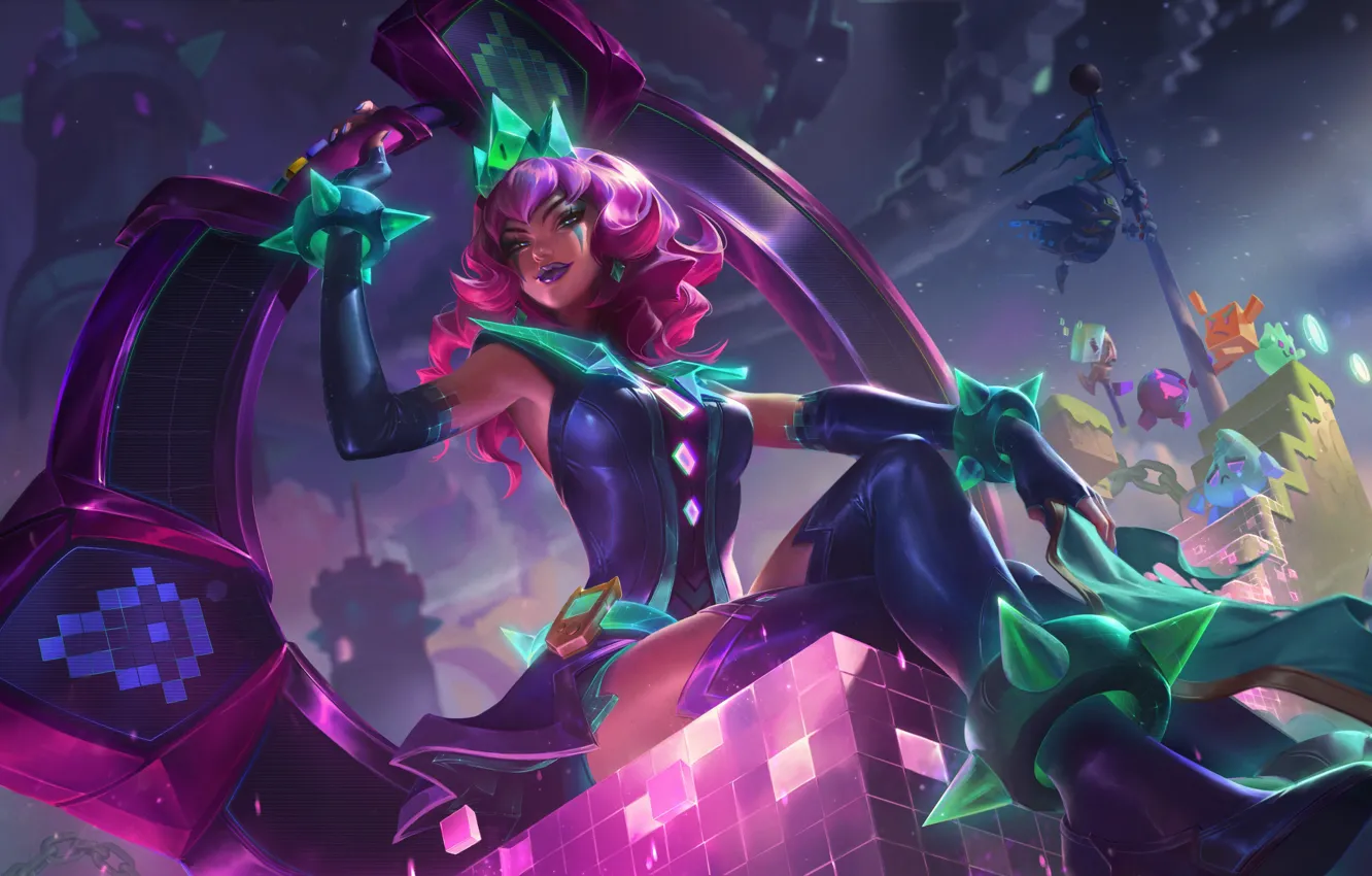 Photo wallpaper Champion, League of Legends, League Of Legends, Qiyana, Kiana, Video games