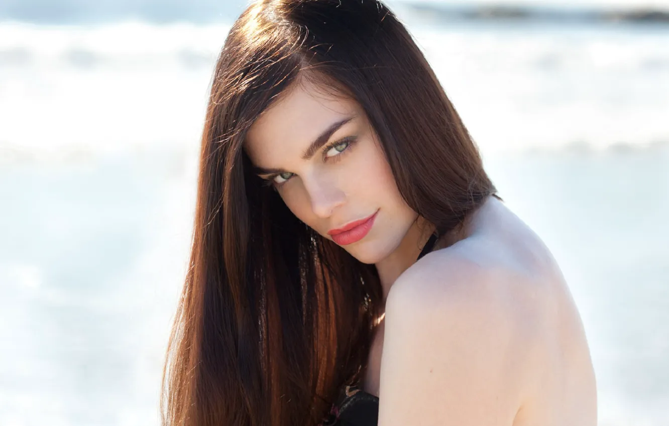 Photo wallpaper look, girl, face, Raina Hein