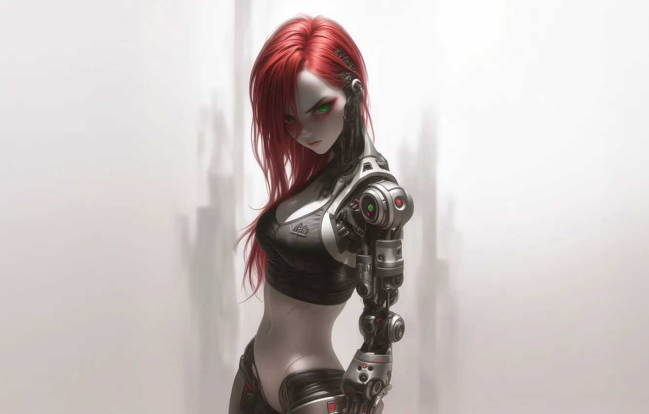Photo wallpaper queen, cyborg, Rise