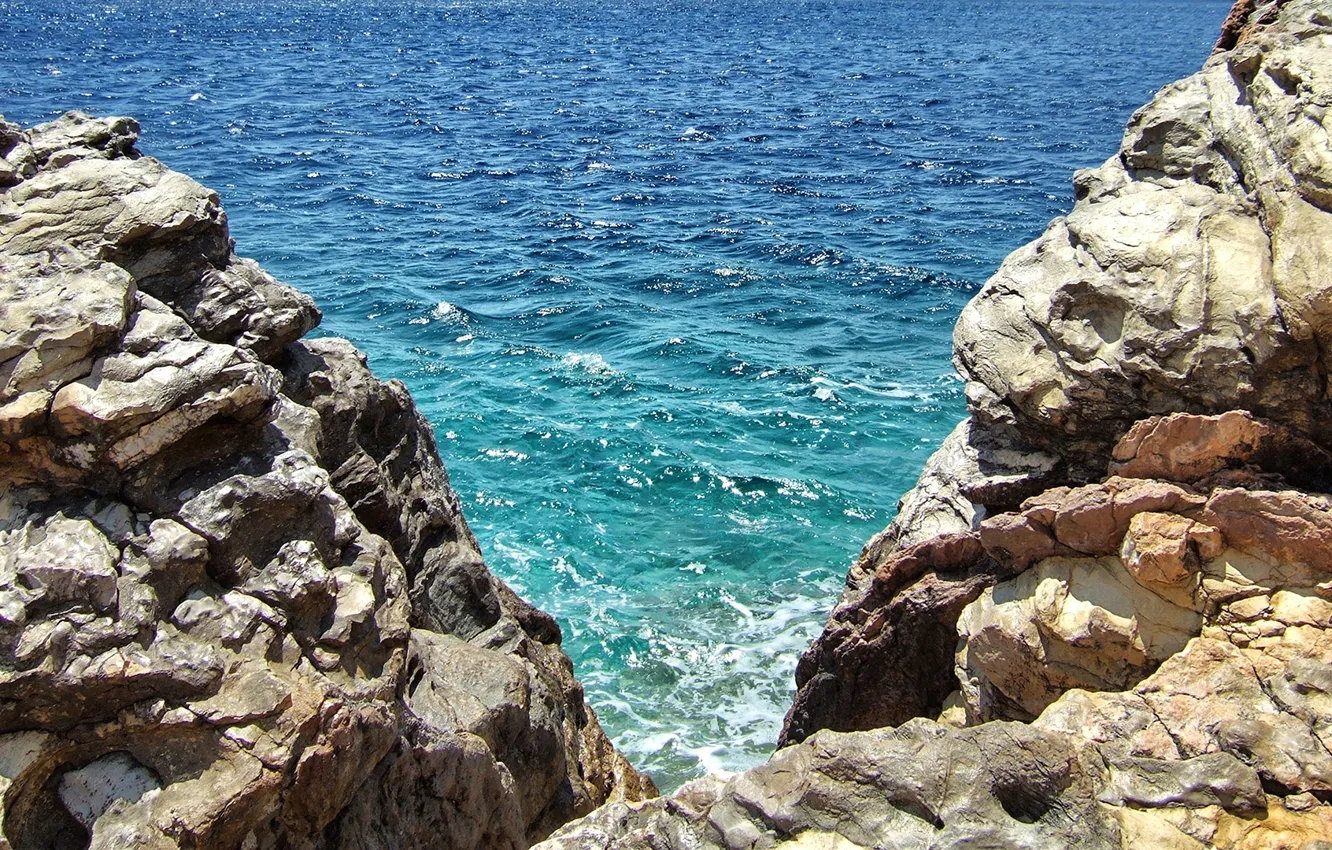 Photo wallpaper rocks, rocks, The Aegean sea, Aegean Sea