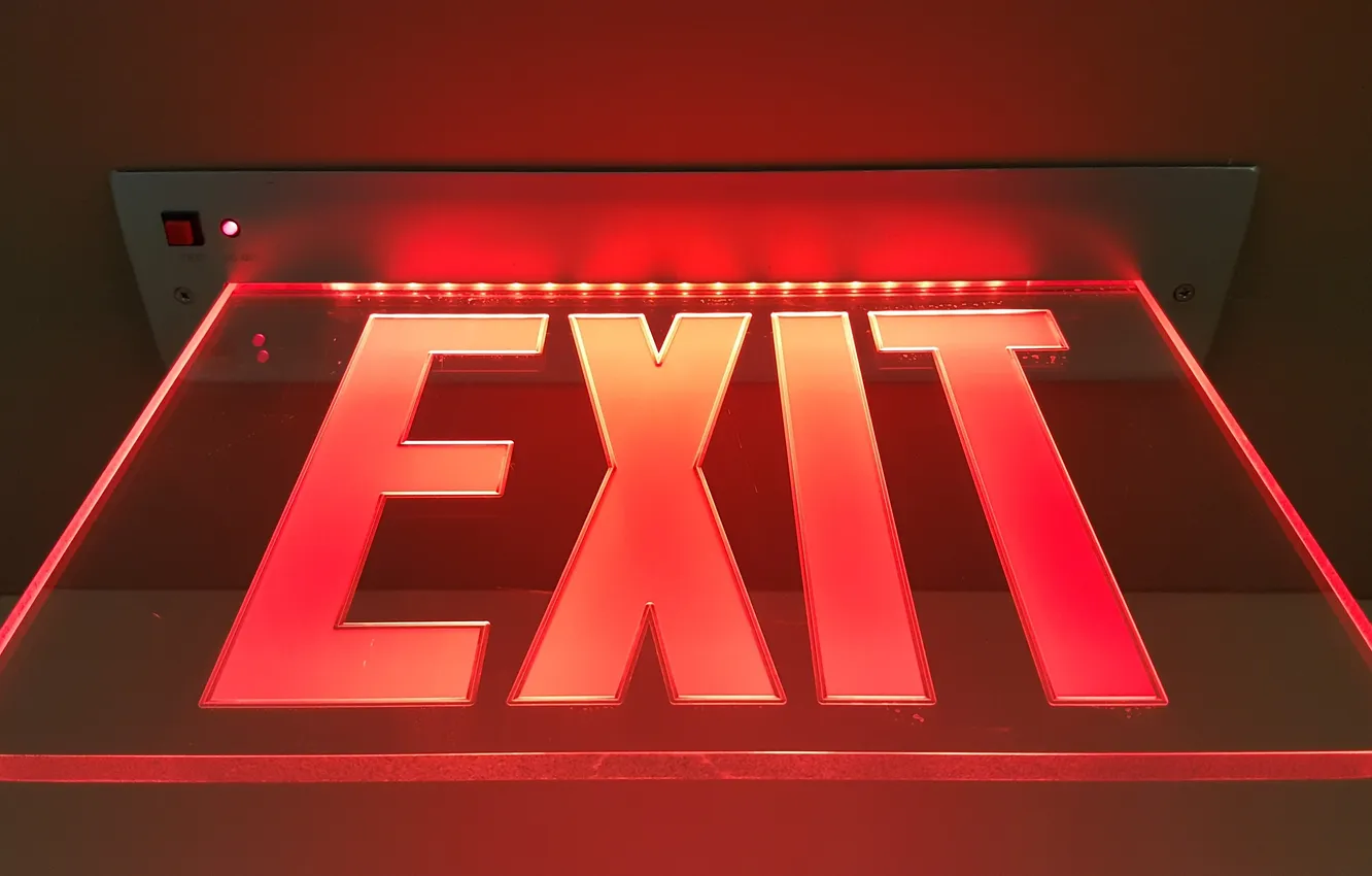 Photo wallpaper fire, red, hotel, icon, help, leave, isolated, exit