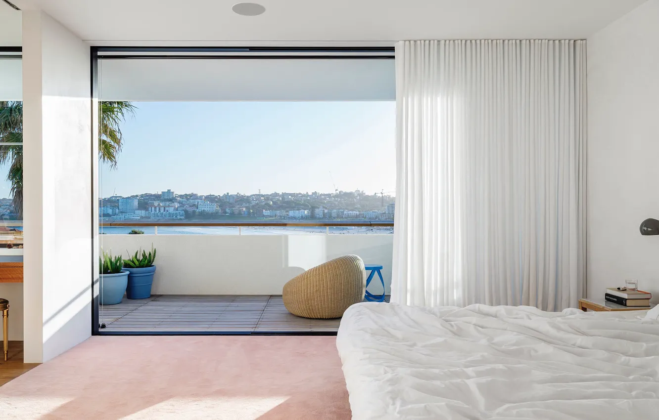 Photo wallpaper interior, balcony, bedroom, Australia, Sydney, House In North Bondi Cheap