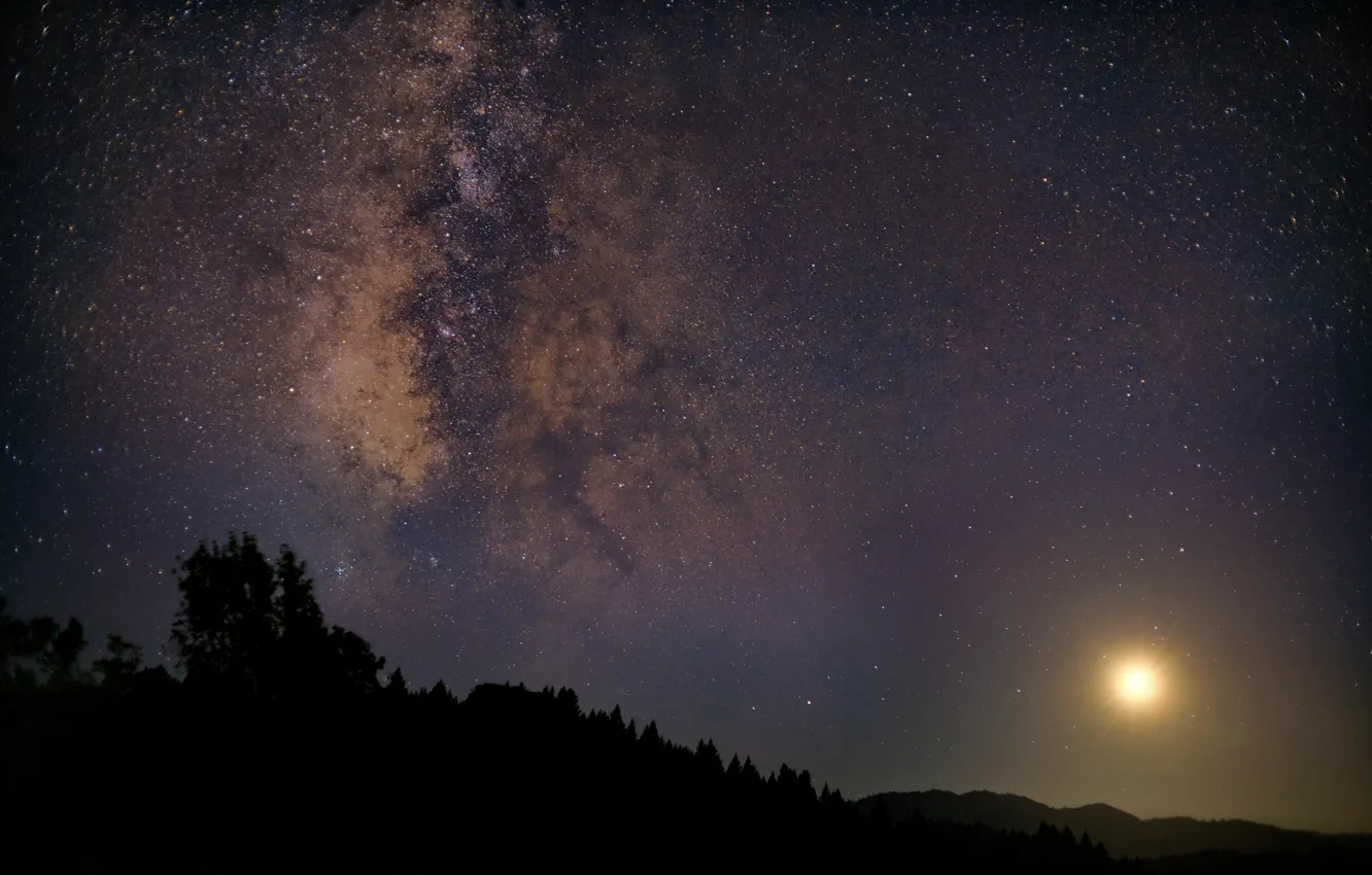 Photo wallpaper space, stars, space, the milky way