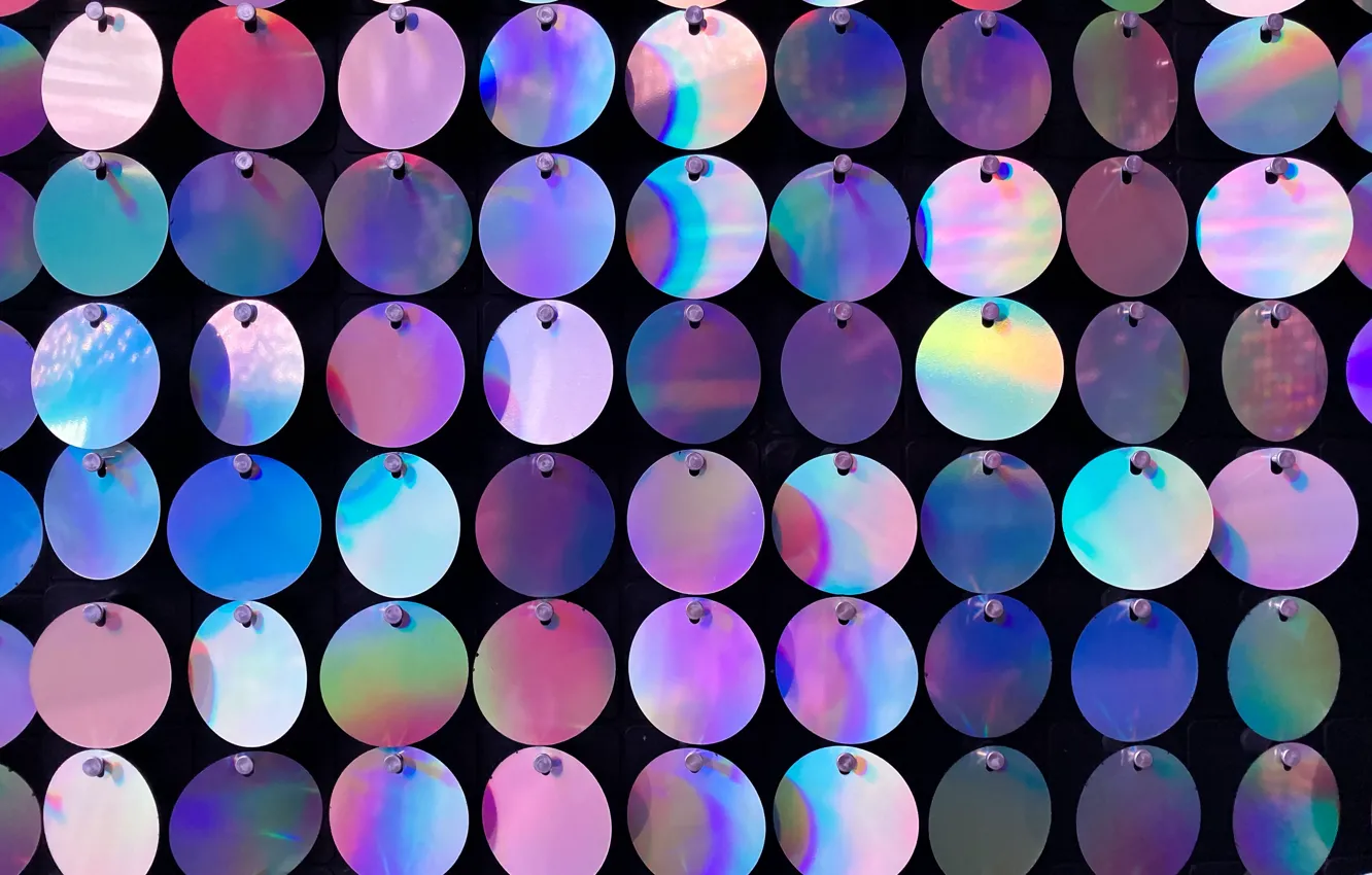 Photo wallpaper reflection, colorful, hologram