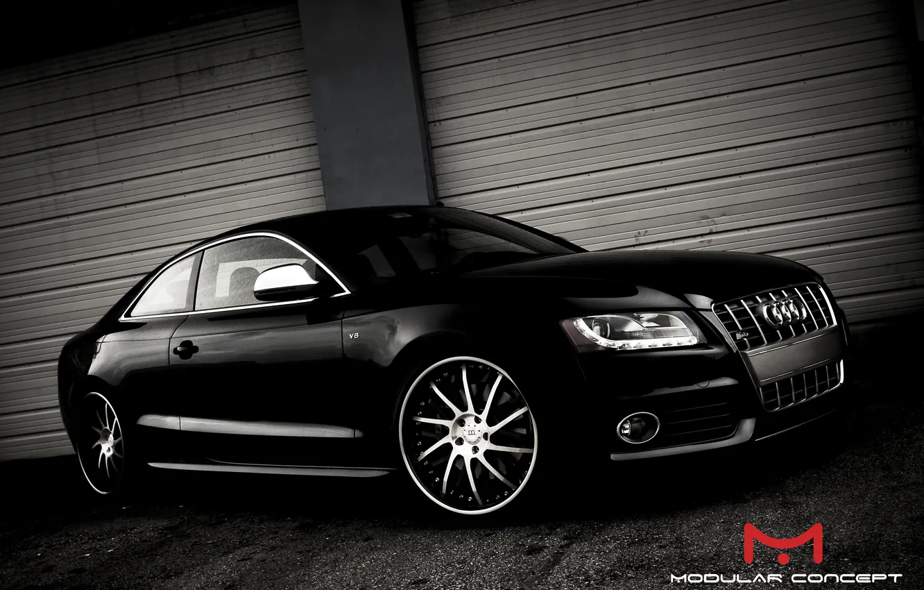 Photo wallpaper Audi, Audi, black, modular concept