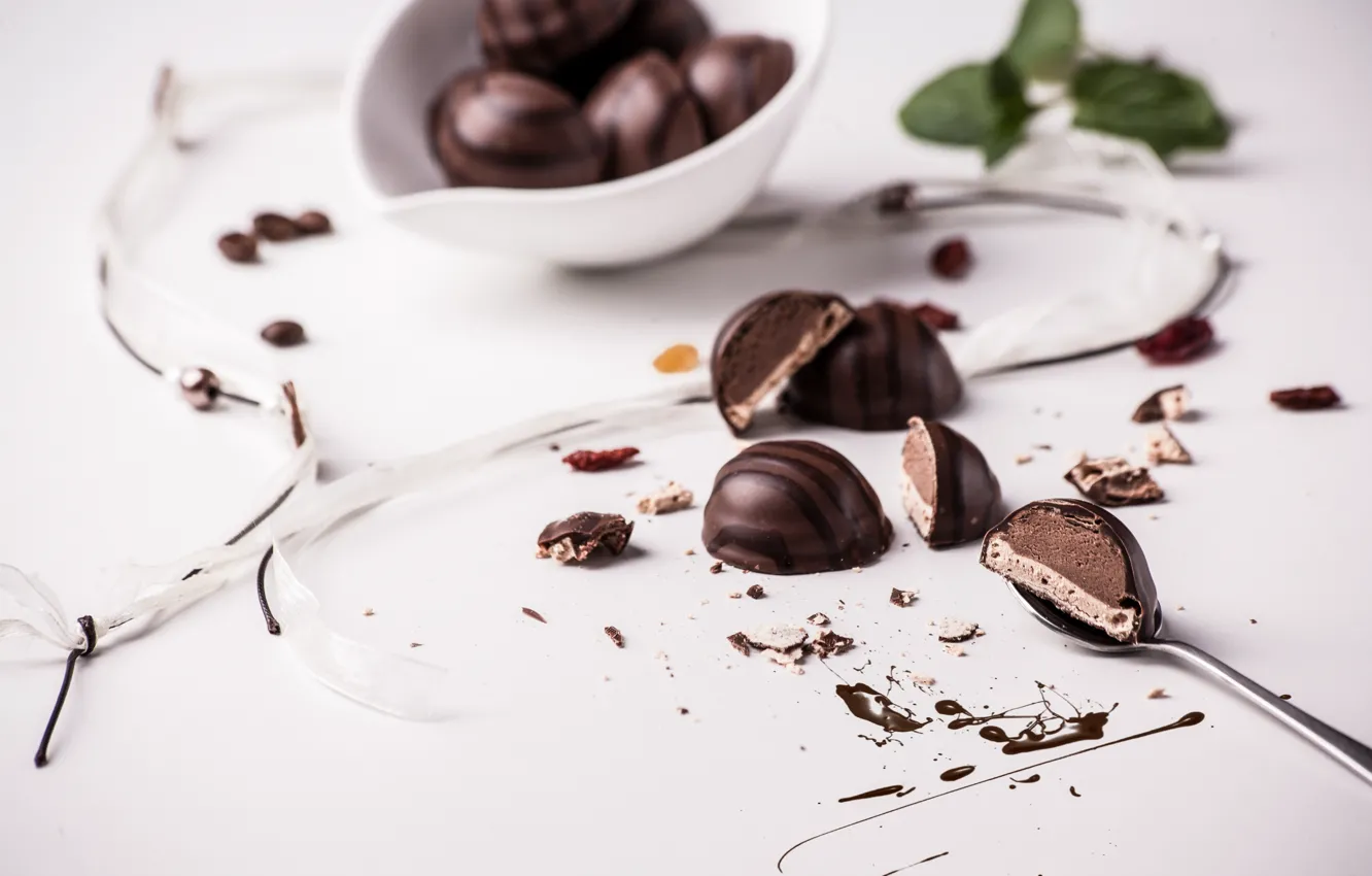Photo wallpaper dessert, chocolates, praline