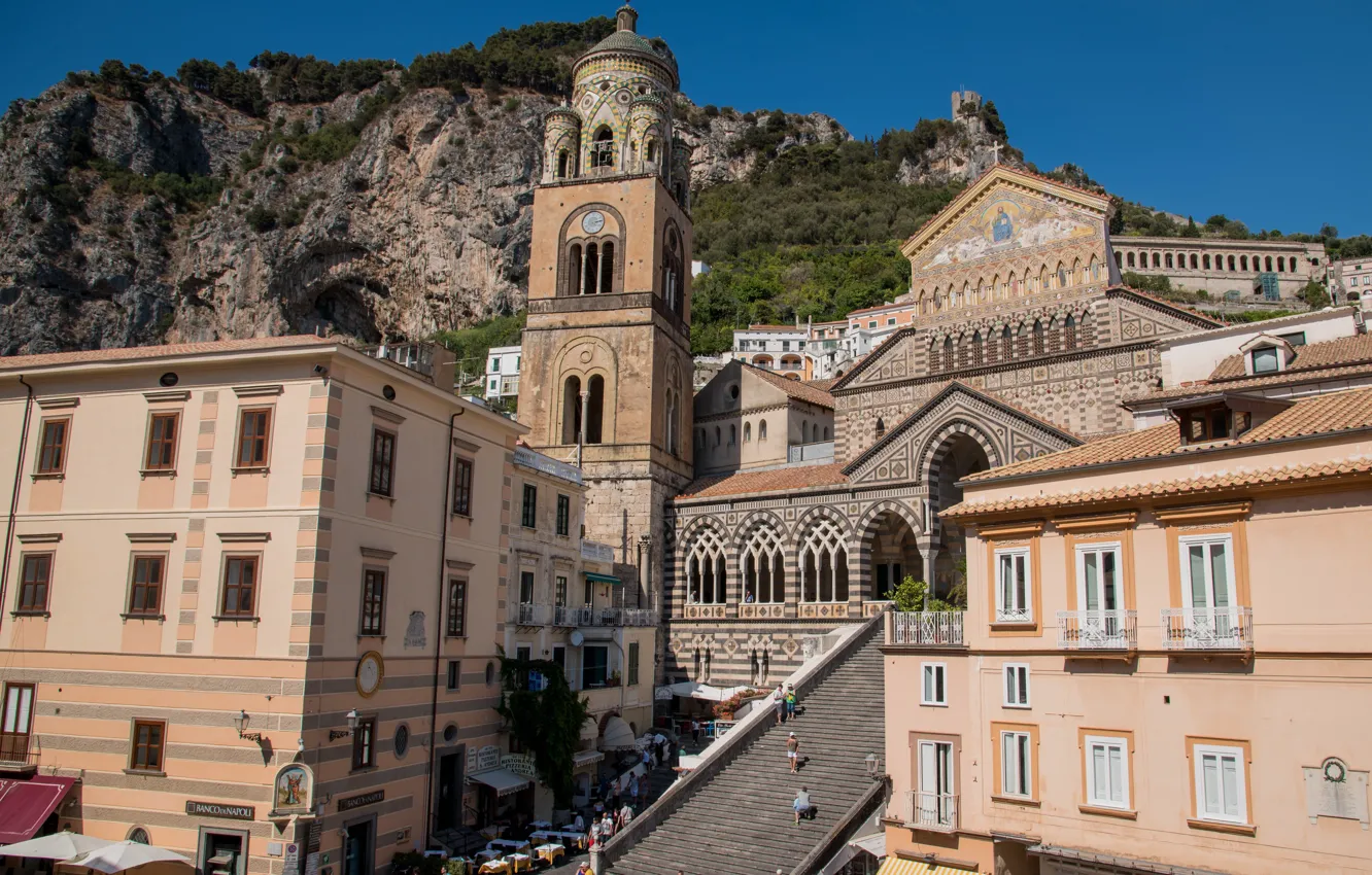Photo wallpaper Italy, Amalfi, Cathedral, St. Andrew 's Cathedral