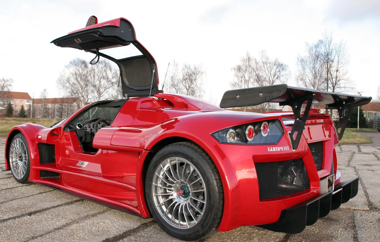 Photo wallpaper supercar, red, Gumpert, Apollo, Sport, Supercar