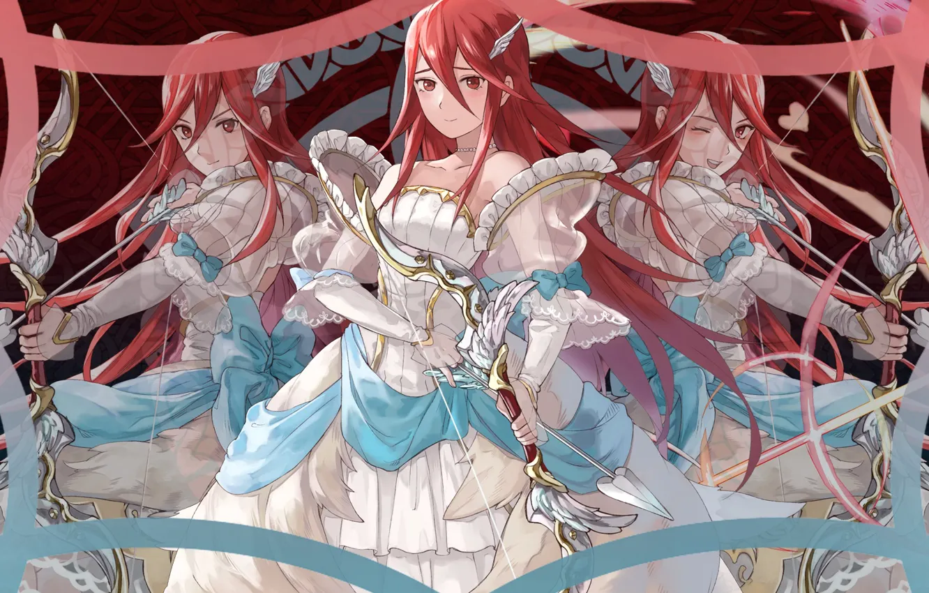 Photo wallpaper girl, collage, Fire Emblem