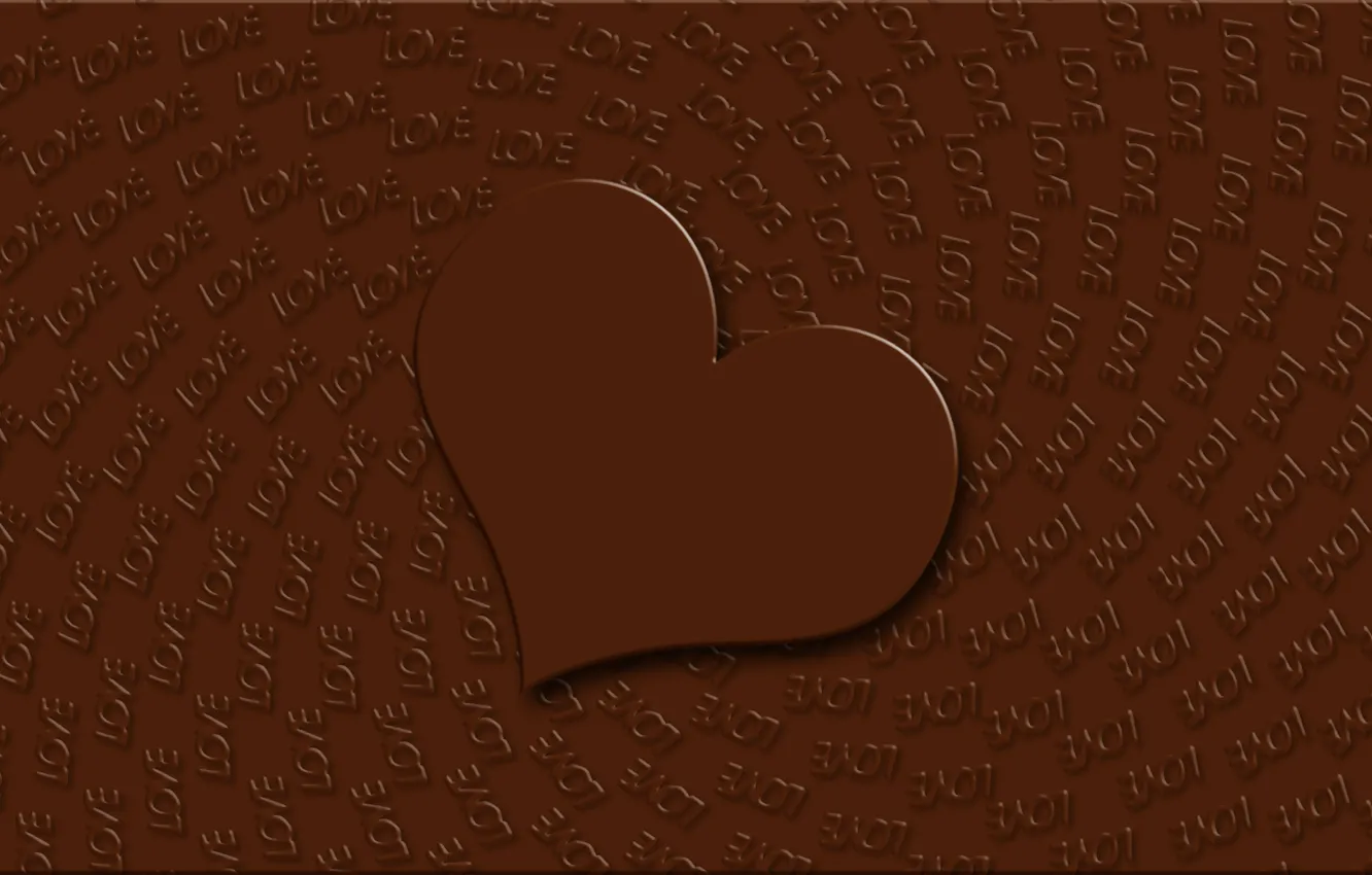 Photo wallpaper love, background, holiday, Wallpaper, heart, Chocolate