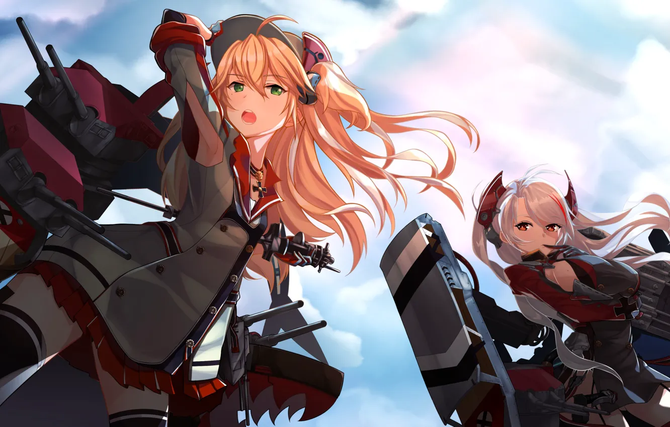 Photo wallpaper prinz eugen, azur lane, admiral hipper