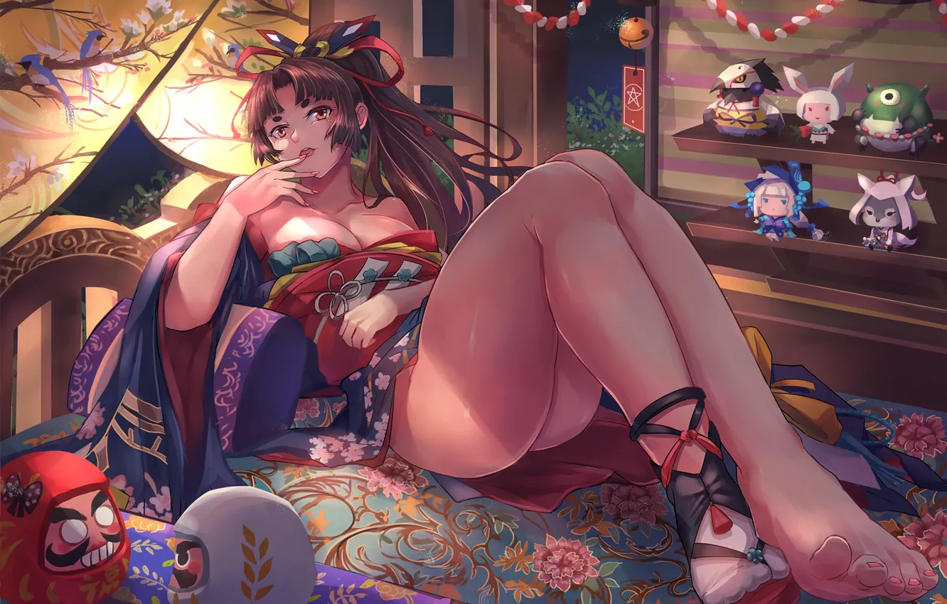 Photo wallpaper girl, sexy, art, Onmyouji