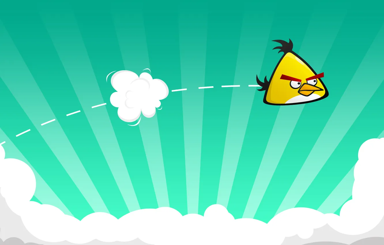 Photo wallpaper flight, the game, game, Angry Birds