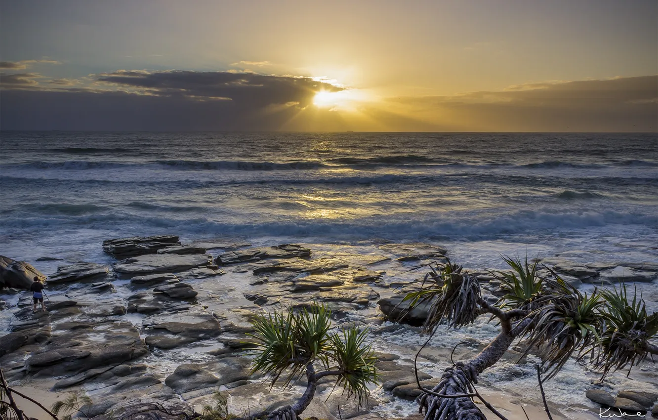 Photo wallpaper sea, shore, photographer