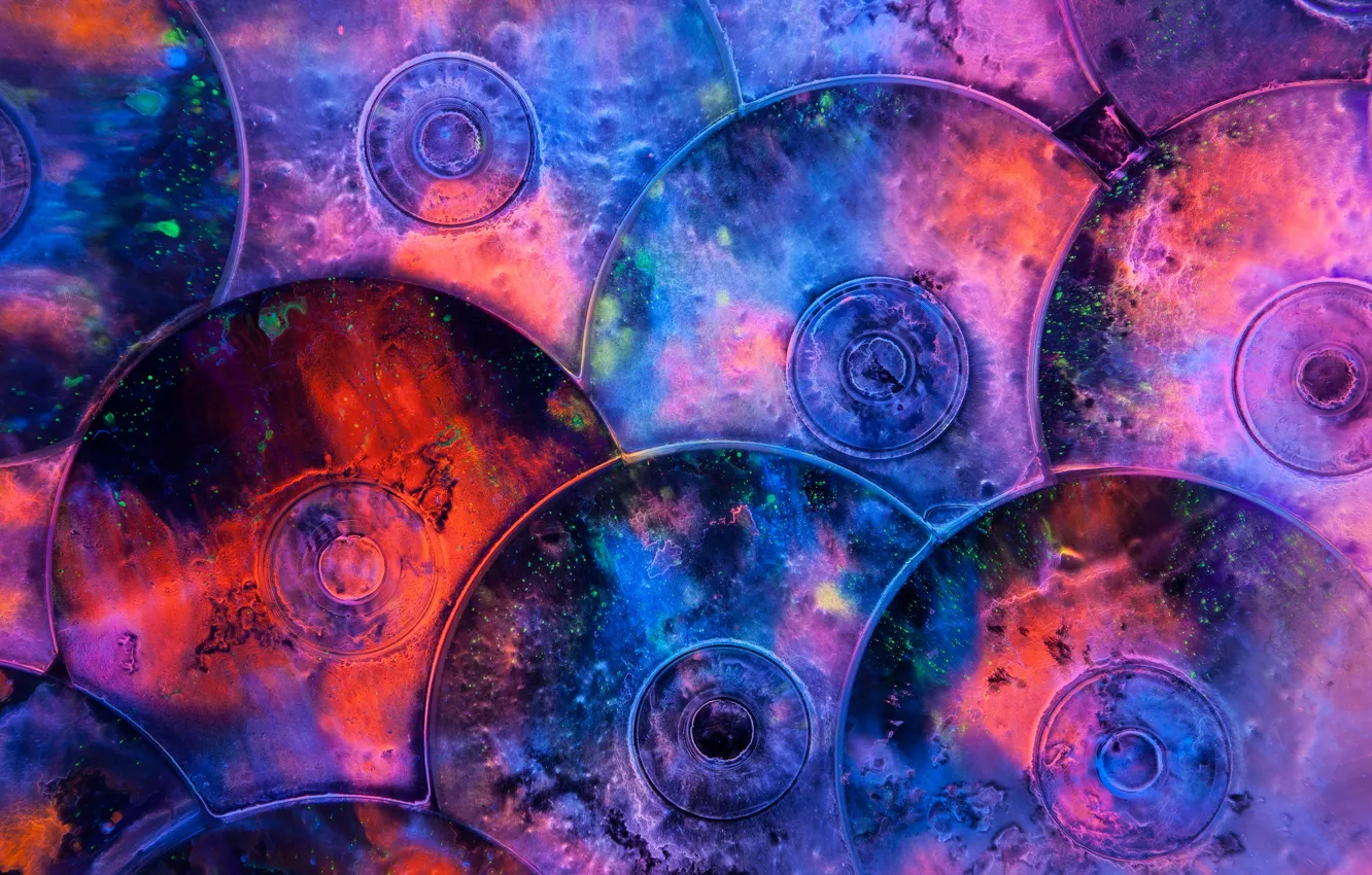 Photo wallpaper music, background, paint, color, CD