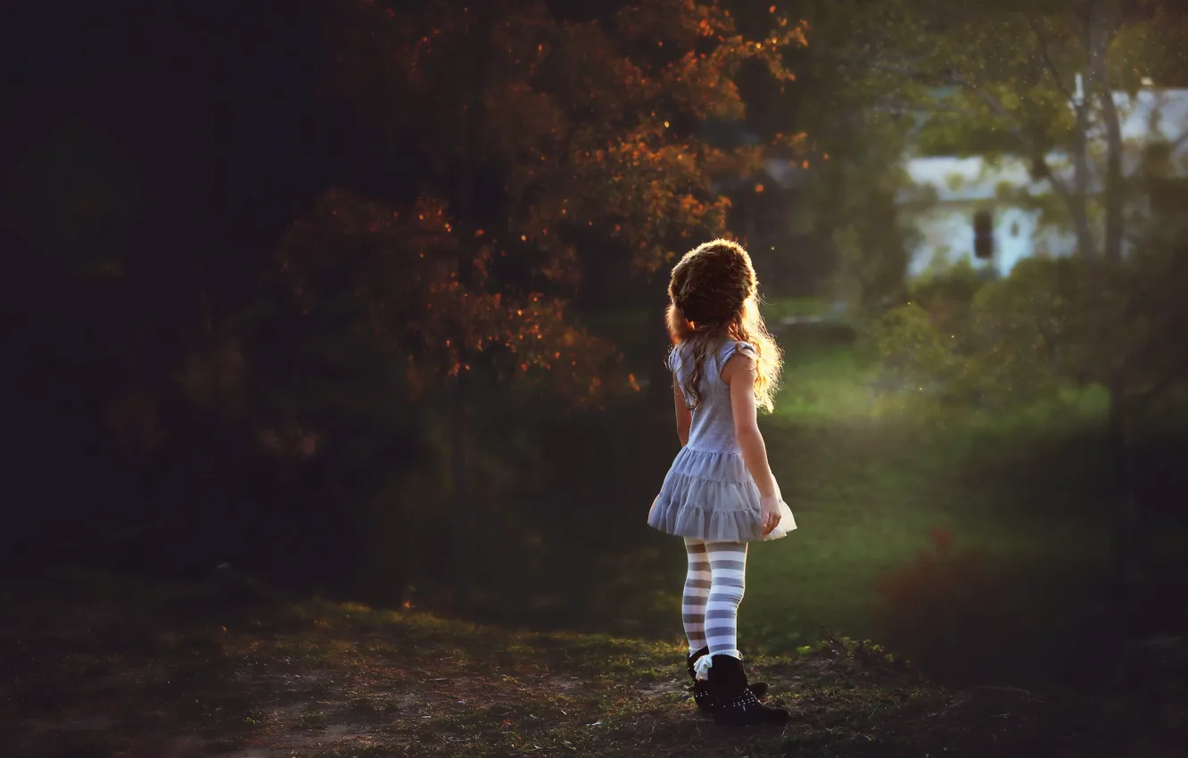 Photo wallpaper look, mood, girl