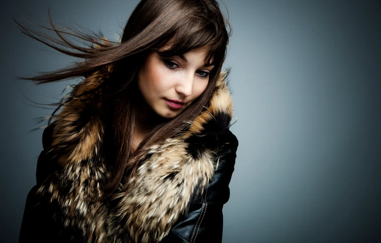 Photo wallpaper background, hair, Girl, fur