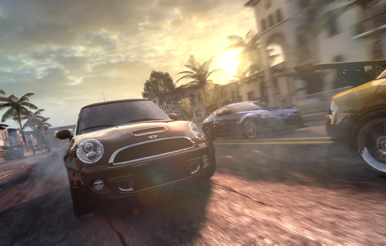 Photo wallpaper USA, Mini Cooper, game, Chicago, cars, New York, race, Detroit