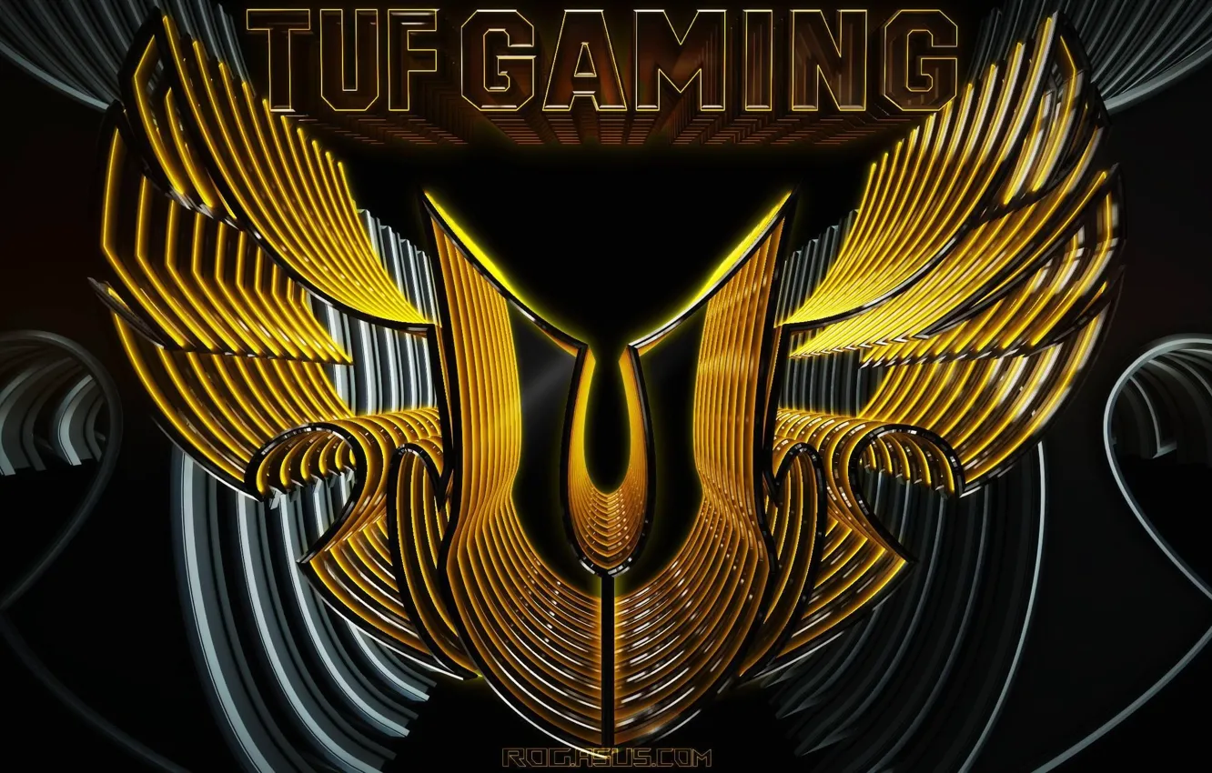 Photo wallpaper abstraction, logo, gaming, asus, ASUS, TUF, ASUS TUF Gaming, Advertising Company