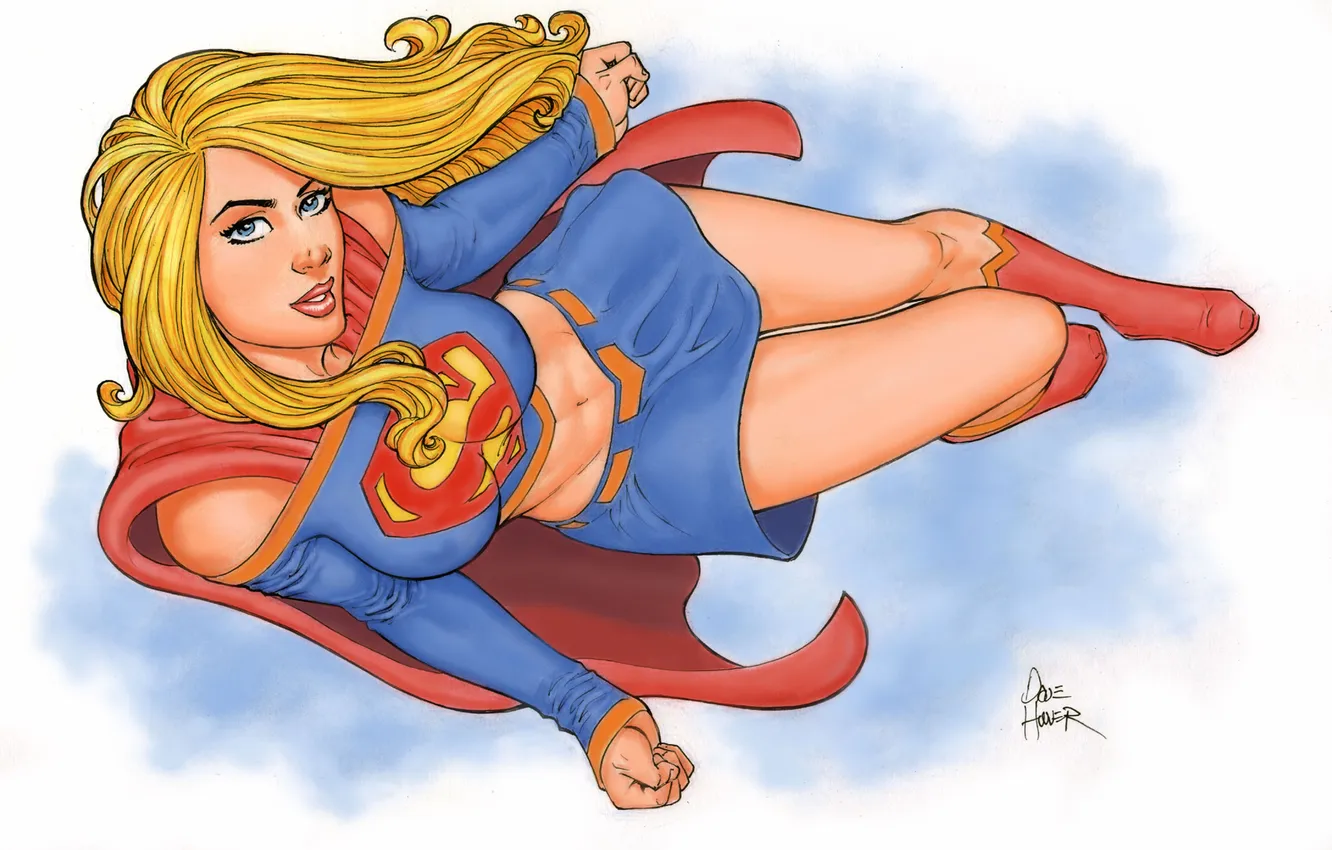 Photo wallpaper look, girl, fiction, hair, art, costume, cloak, DC Comics